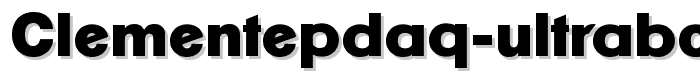 ClementePDaq-UltraBold font