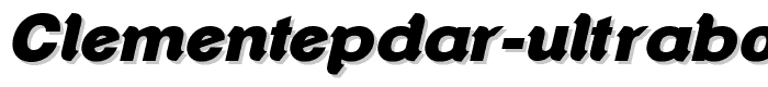ClementePDar-UltraBoldItalic font