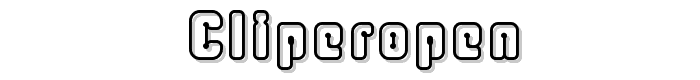 Cliperopen font