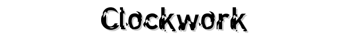 Clockwork font