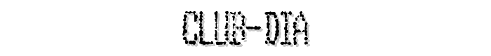 Club Dia font