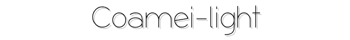 Coamei%20Light font