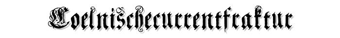 CoelnischeCurrentFraktur font