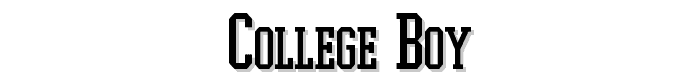 College%20Boy font