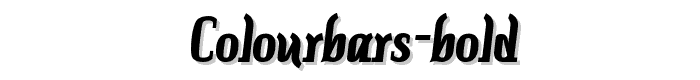 Colourbars-Bold font