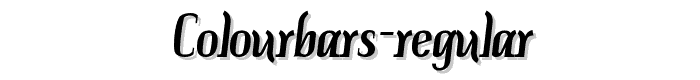 Colourbars-Regular font