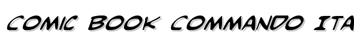 Comic Book Commando Italic police