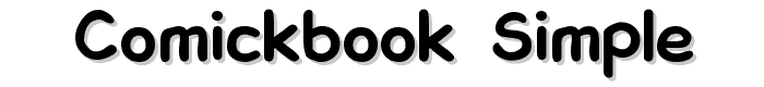 ComickBook Simple font