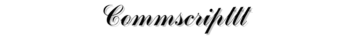 CommScriptTT font