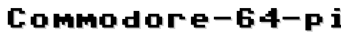 Commodore 64 Pixelized font