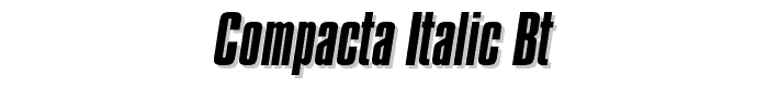 Compacta%20Italic%20BT font