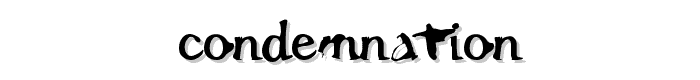 Condemnation font