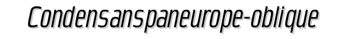 CondensansPaneurope-Oblique font