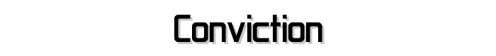 Conviction font