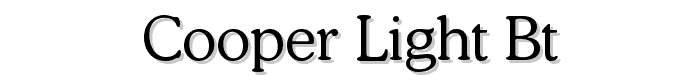 Cooper%20Light%20BT font