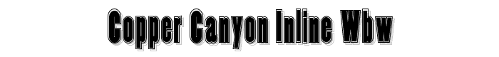 Copper%20Canyon%20Inline%20WBW font