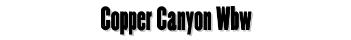 Copper%20Canyon%20WBW font