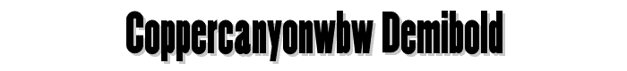 CopperCanyonWBW%20DemiBold font