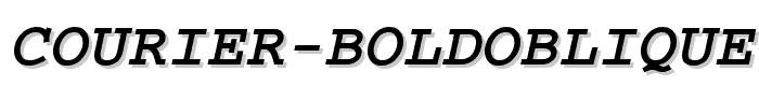 Courier-BoldOblique font