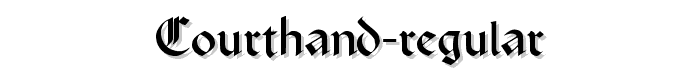 CourtHand-Regular font