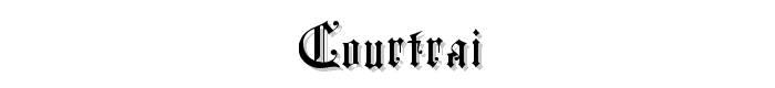 Courtrai font