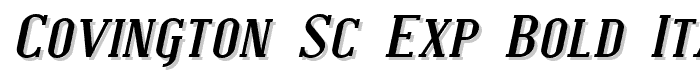 Covington%20SC%20Exp%20Bold%20Italic font