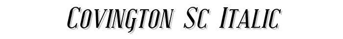 Covington%20SC%20Italic font