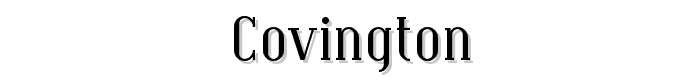 Covington font