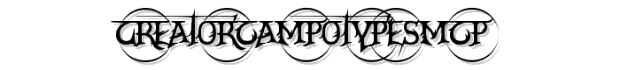 CrEAtoRcAmpoTYPeSmcP font