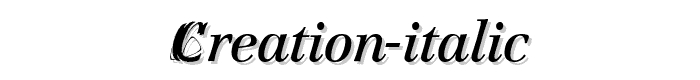 Creation%20Italic font