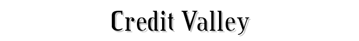Credit%20Valley font
