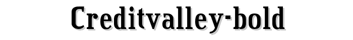 CreditValley-Bold font