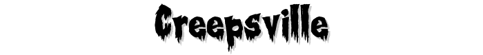 Creepsville font