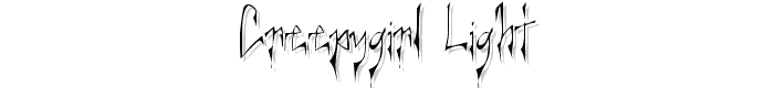 Creepygirl%20Light font