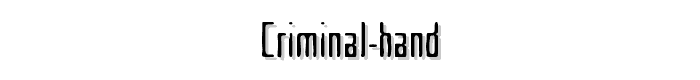 Criminal%20Hand font