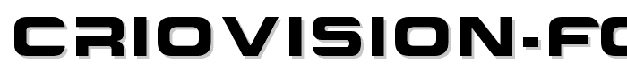 Criovision-Font font