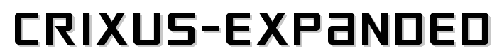 Crixus Expanded font