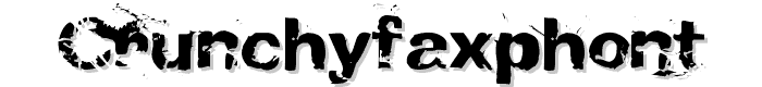 CrunchyFaxPhont font