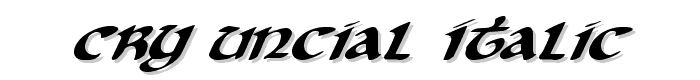 Cry%20Uncial%20Italic font