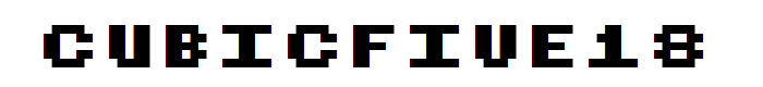CubicFive18 font