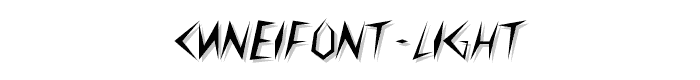 CuneiFont-Light font