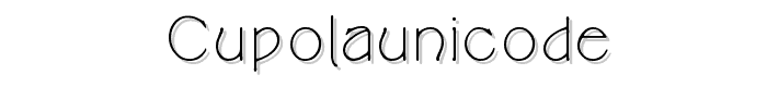 CupolaUnicode font