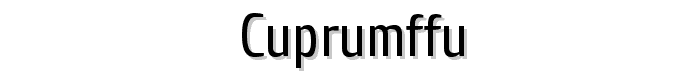 CuprumFFU font