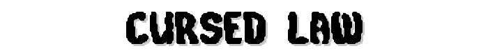 Cursed%20Law font