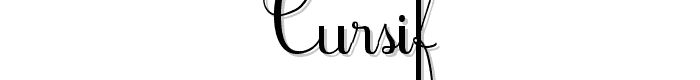 Cursif font