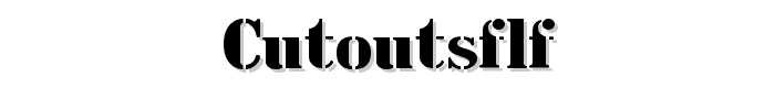 CutOutsFLF font