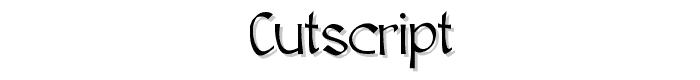 Cutscript font