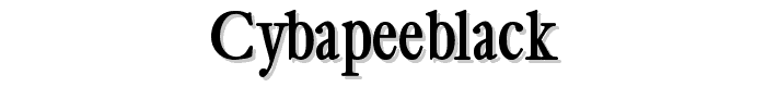 CybapeeBlack font