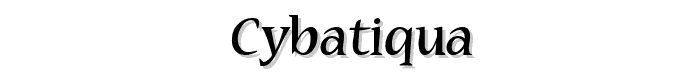 Cybatiqua font