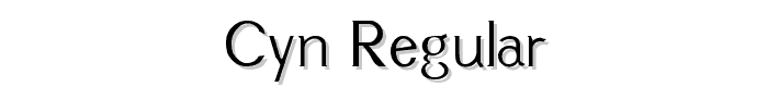 Cyn%20Regular font